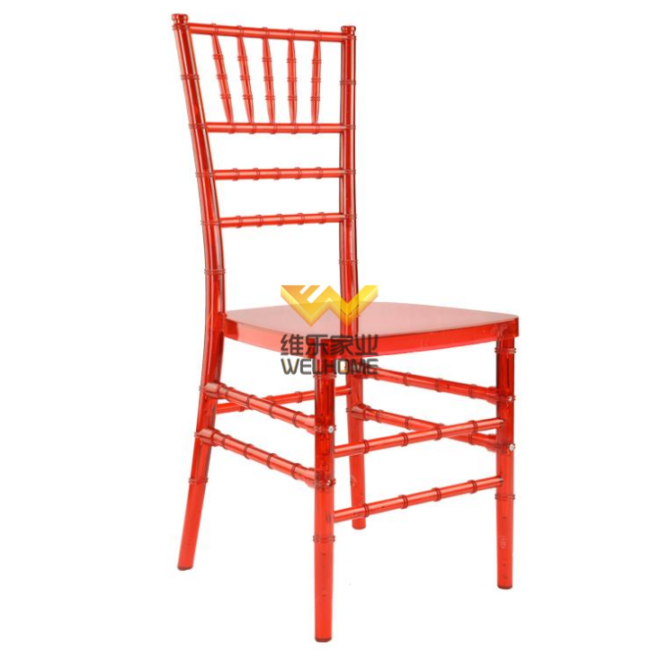 Red pc outdoor Chiavari chair for wedding/events